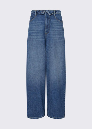 jeans baggy con stringhe UA6510D0400 79157 LIU-JO CAPSULE ELODIE 