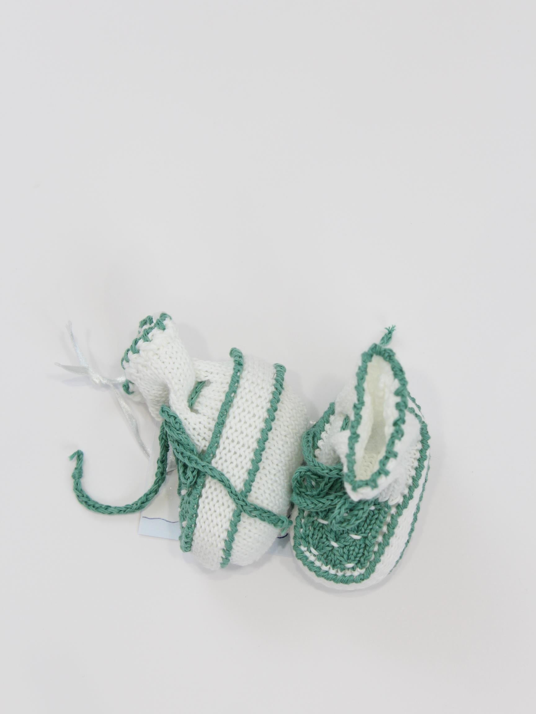 scarpine nascita piccola giuggiola in cotone MONDELLO SCARPINA UNI PICCOLA GIUGGIOLA 