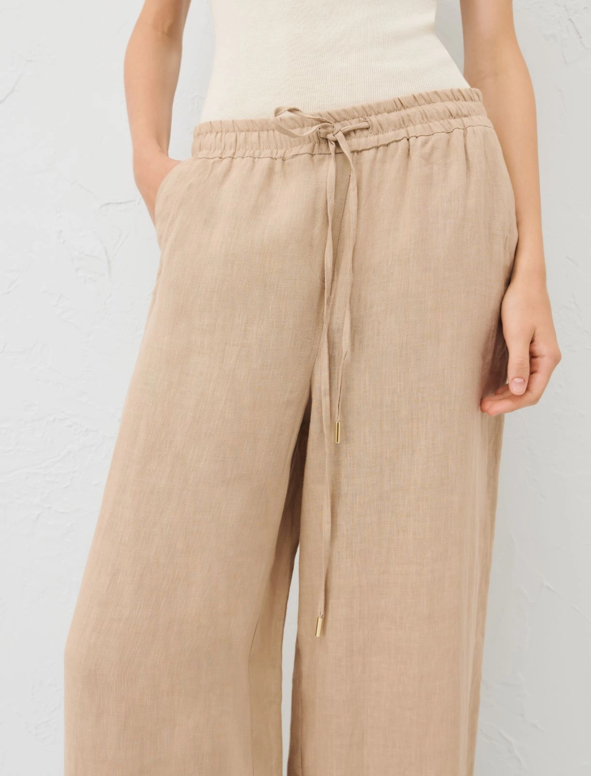 pantalone in lino rosa APOGEO 002 MARella 