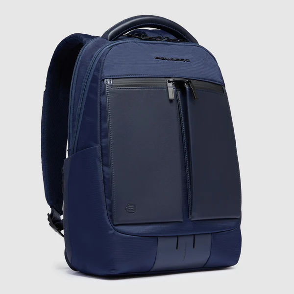zaino con doppia zip CA6620S136 BLU PIQUADRO 