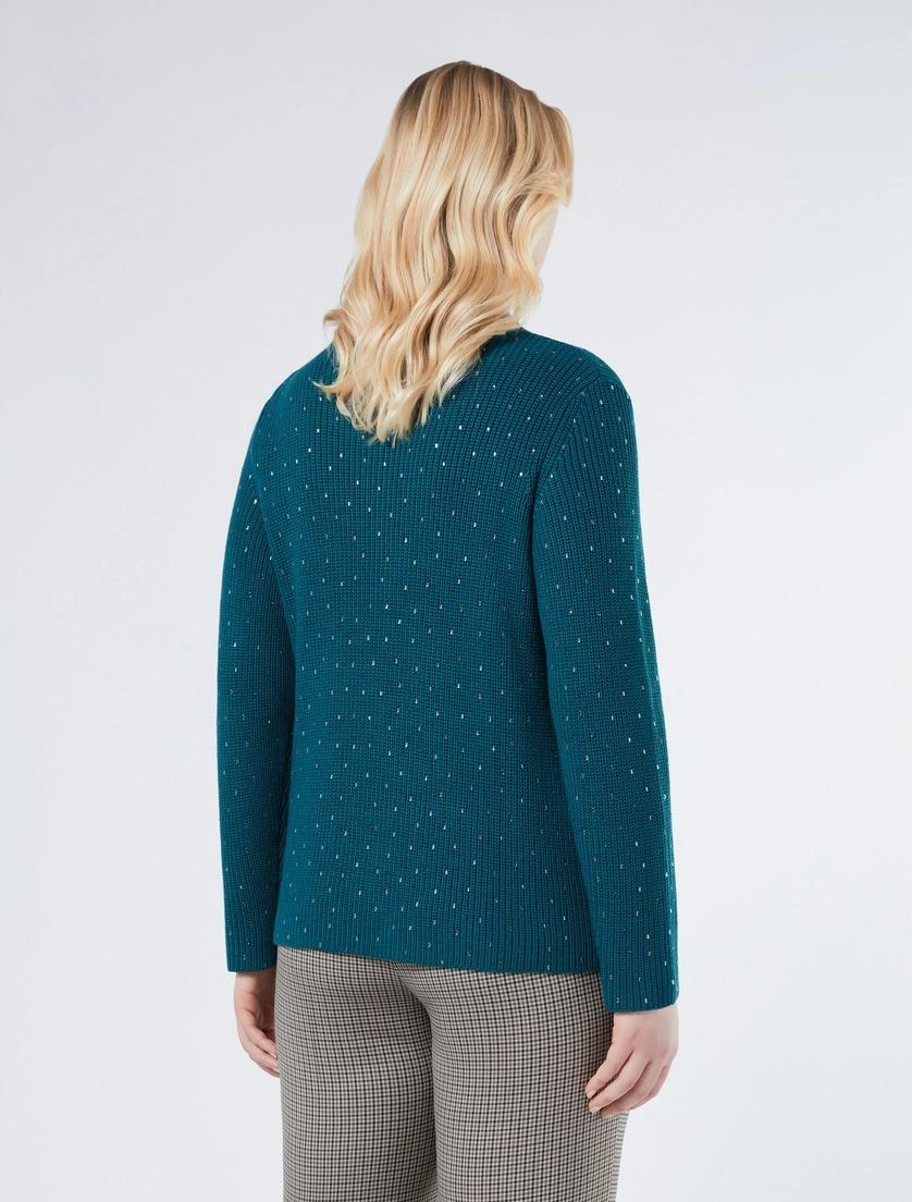maglione in lana con strass KASTEL 003 MARINA RINALDI 