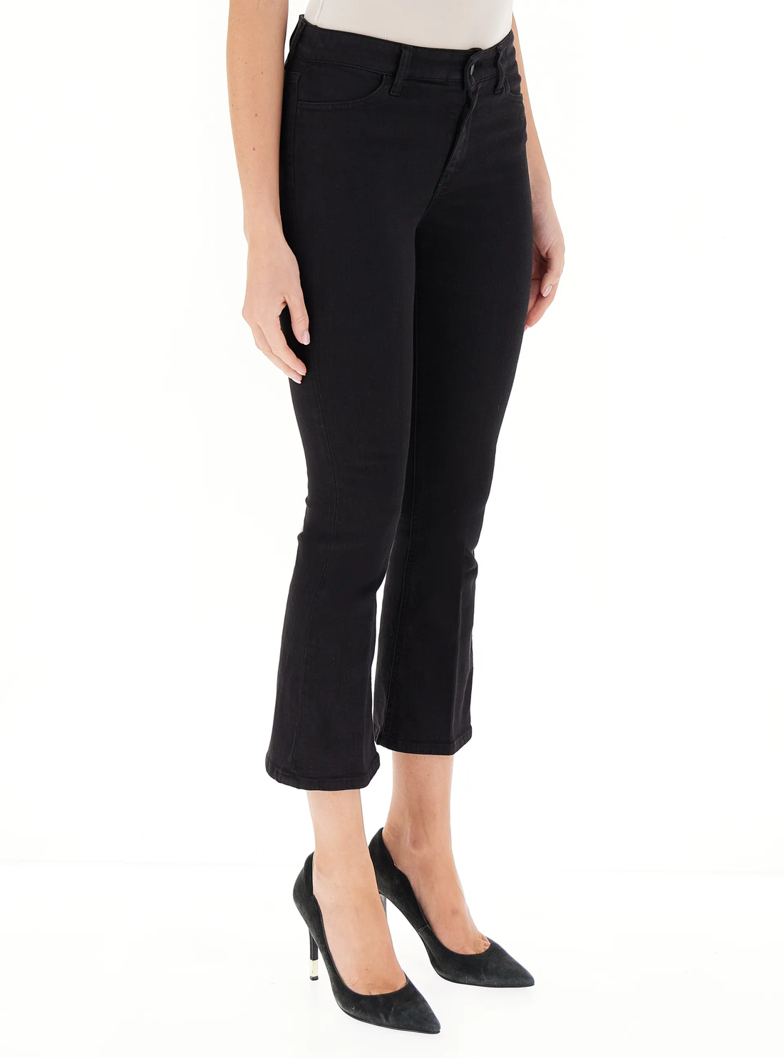 jeans flare nero DB5103 NERO VICOLO 