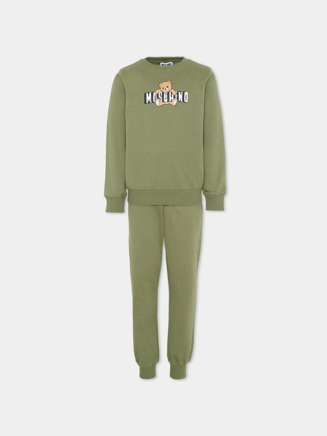 tuta sportiva teddy bear HPK03E LCA19 30037 MOSCHINO KIDS 