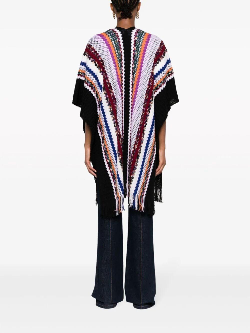 Mantella in lana zig zag missoni MA49WOD9222 0001 MISSONI 