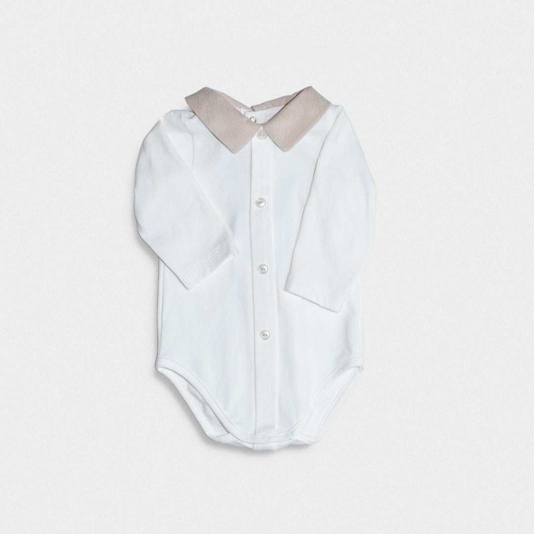pagliaccetto con colletto a contrasto LP1112 UNI LA SARTORIA DEI PICCOLI 