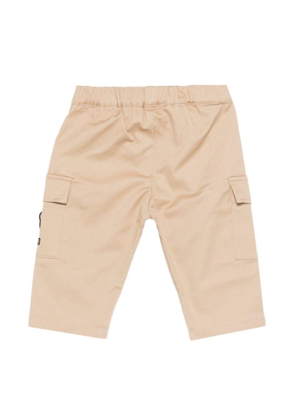 Pantalone con patch orso MUP05R LPA01 20829 MOSCHINO KIDS 