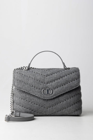 borsa in feltro con borchie 252TB7170 00804 TWINSET 