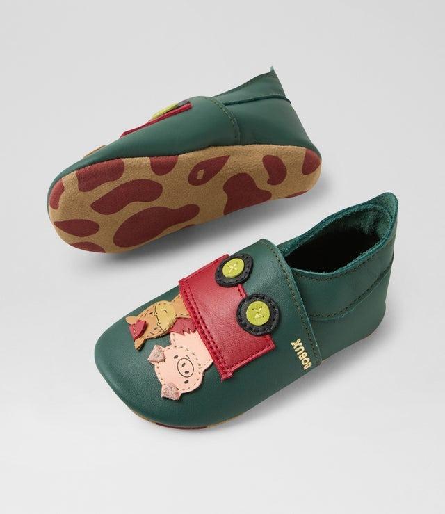 scarpina in pelle con applicazione BQ10545H22LE FOREST BOBUX 