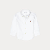 RALPH LAUREN POLO Camicia oxford con logo Bianco