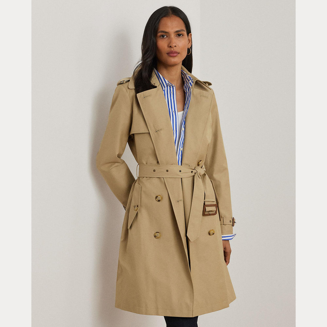 trench doppiopetto in cotone 297-967122 002 LAUREN RALPH LAUREN 