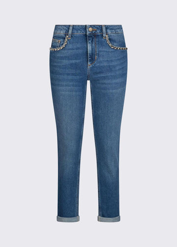 jeans skinny con gioiello UA6006D0310 78800 LIU JO DENIM 