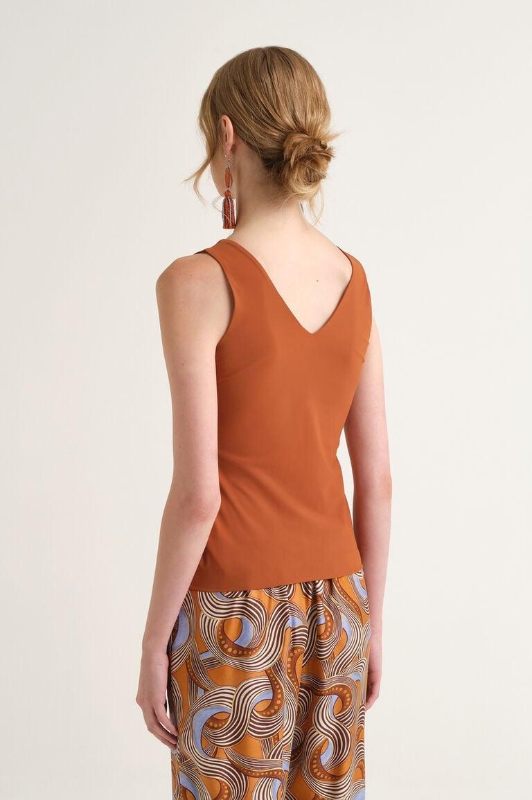 top in soft jersey JP5564 70210 41008 CARAMELLO MALI'PARMI 