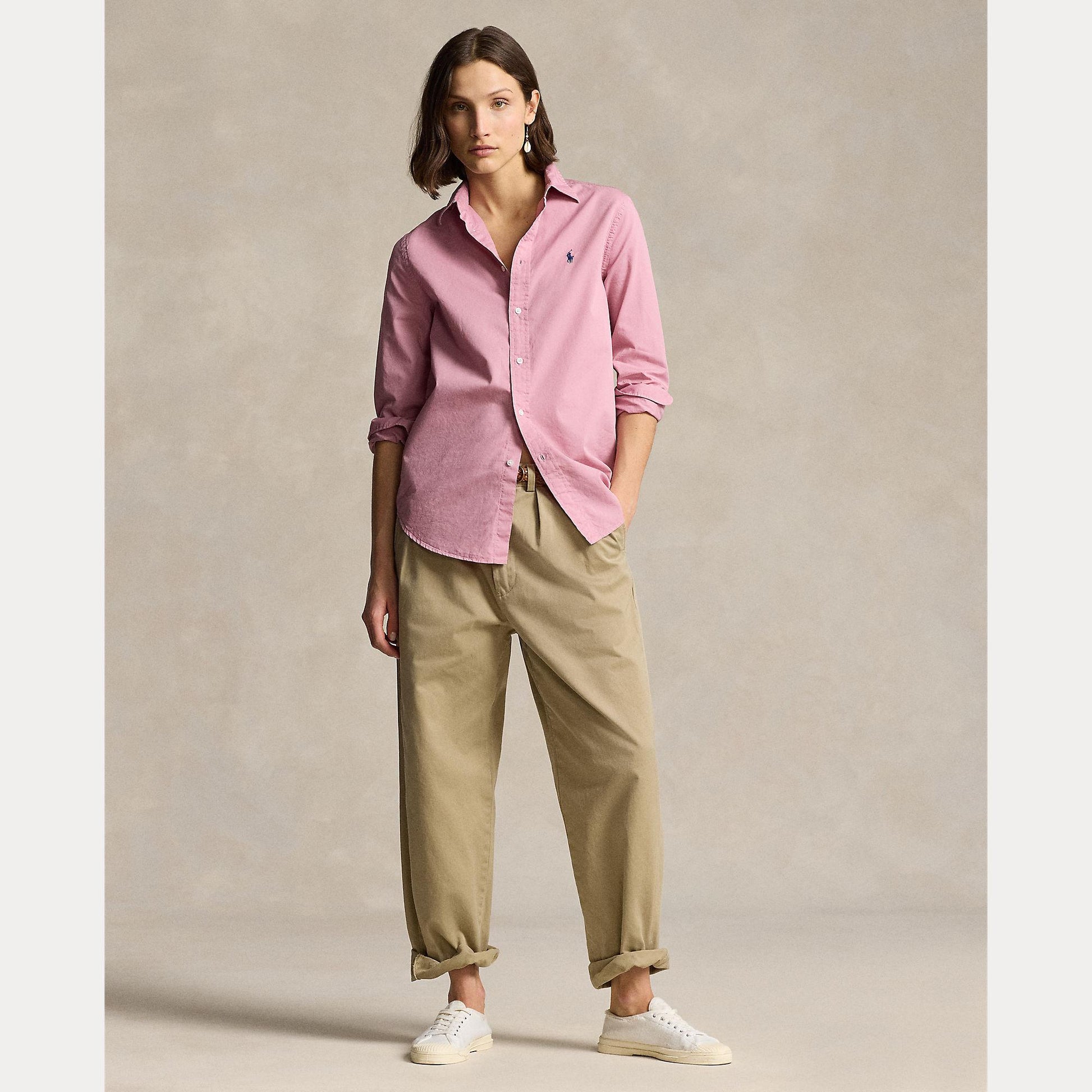 Camicia in twill di cotone con pony 211-932522 008 RALPH LAUREN POLO 