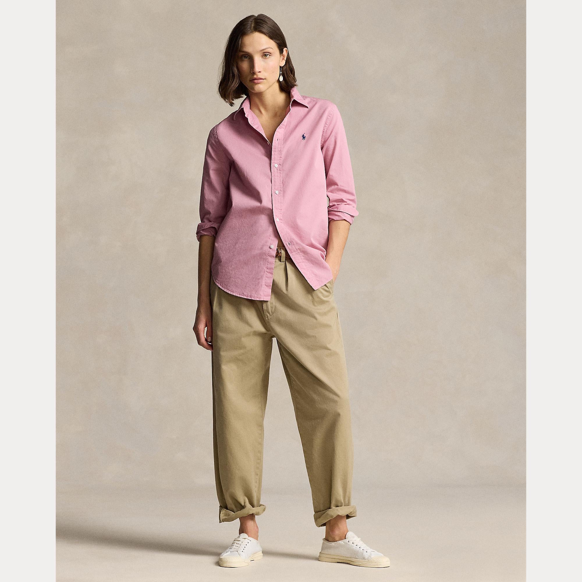 Camicia in twill di cotone con pony 211-932522 008 RALPH LAUREN POLO 