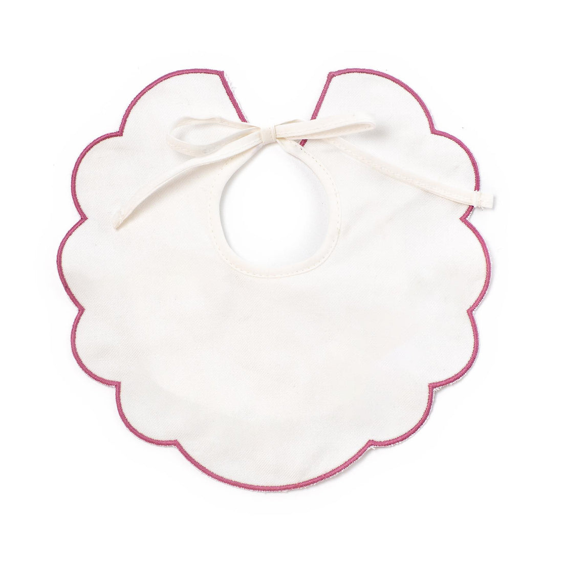 bavetta con ricamo e fiocco C62609 PANNA/G ROSE COCCODE' 