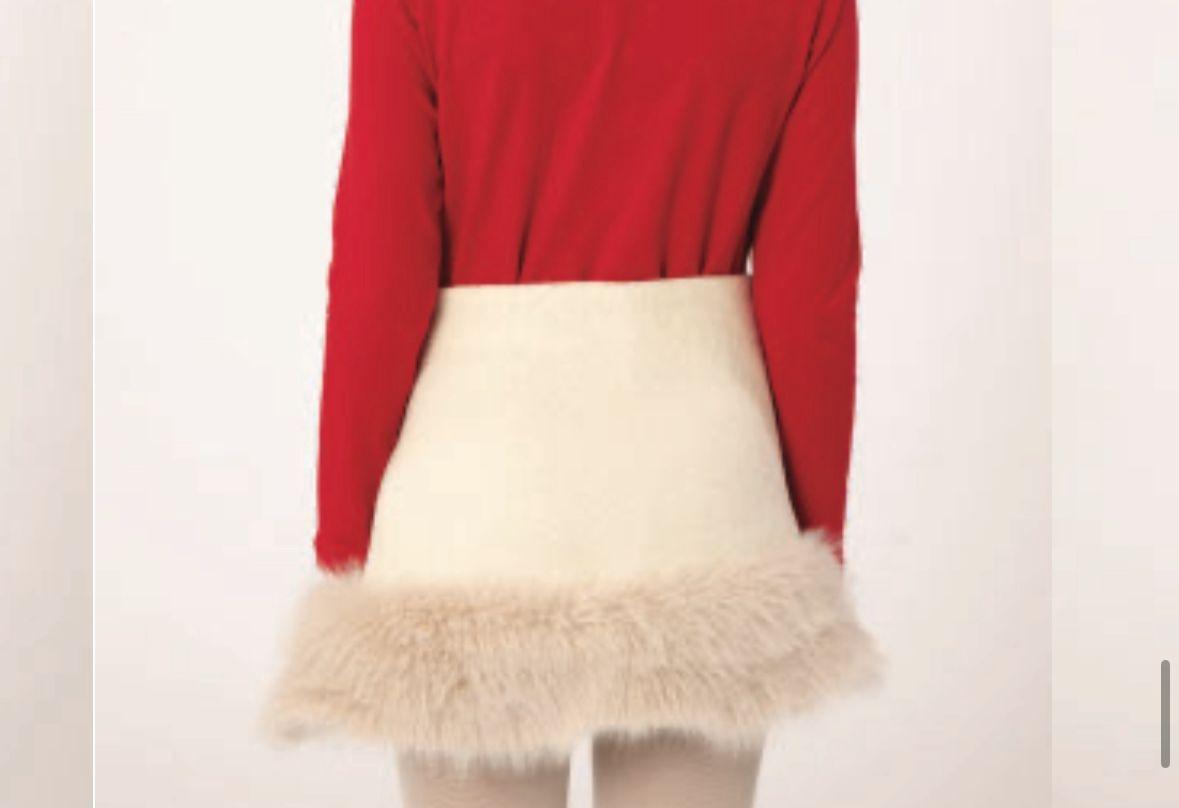 gonna alaska faux fur ALASKA FUR PANNA PICCOLA LUDO 