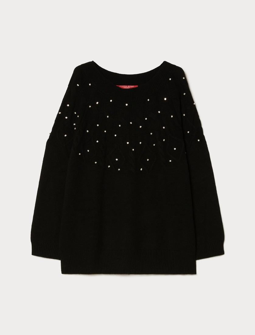 maglia in misto lana con strass STEPPA 003 MARINA SPORT 