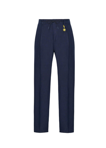 pantalone jogging in lino 4032P1688L 263144 89 MANUEL RITZ 