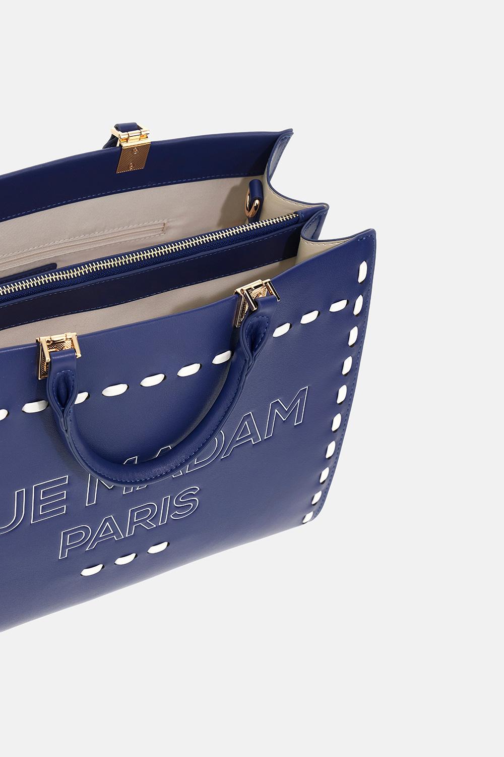 Borsa Iconique spring tote 1531ICONIQUE NAVY RUE MADAM PARIS 