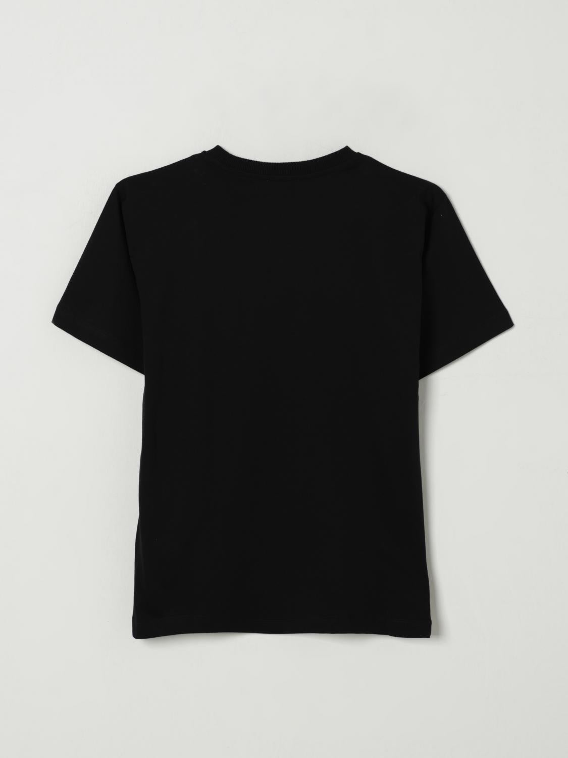 t-shirt stampa scacchi HUM05GLAA01 60100 MOSCHINO KIDS 