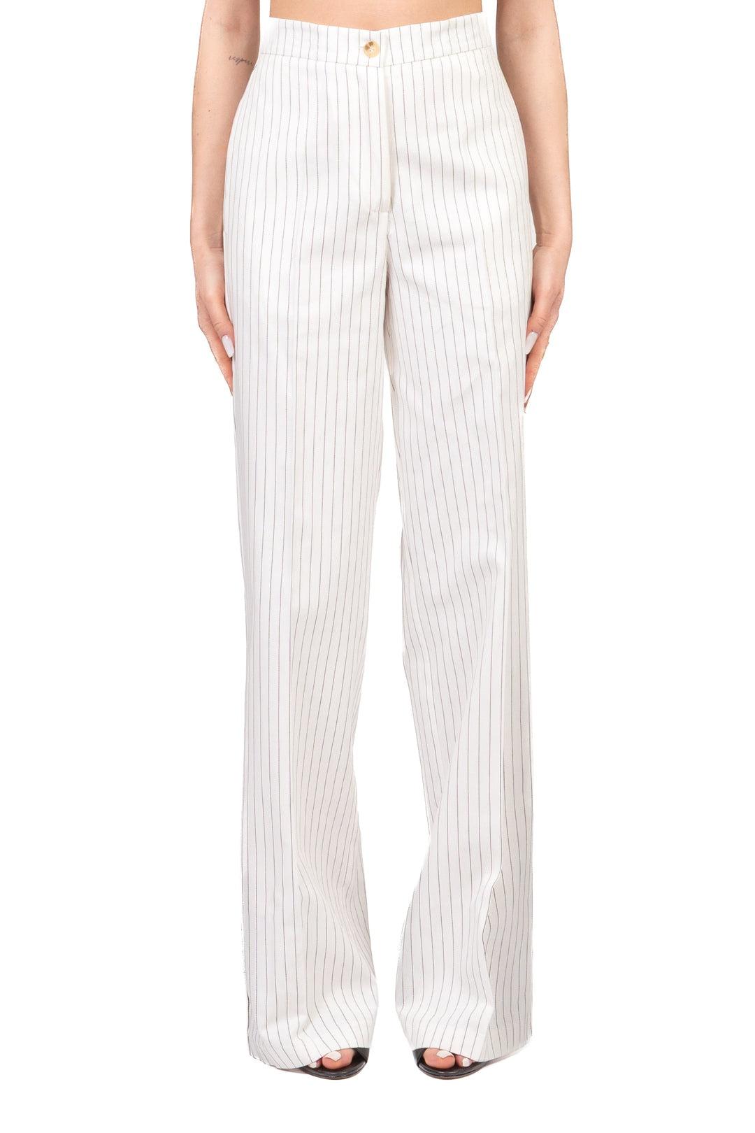 pantalone gessato vicolo TAB2136 BIANCO VICOLO 