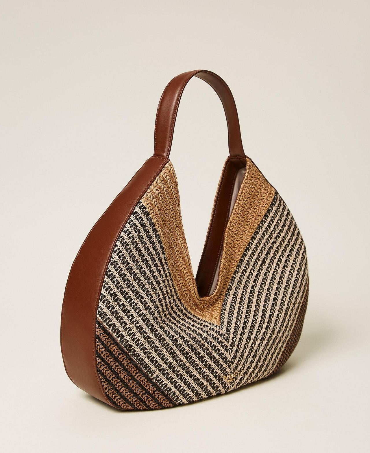 Borsa hobo in rafia 261TD8501 13504 TWINSET 