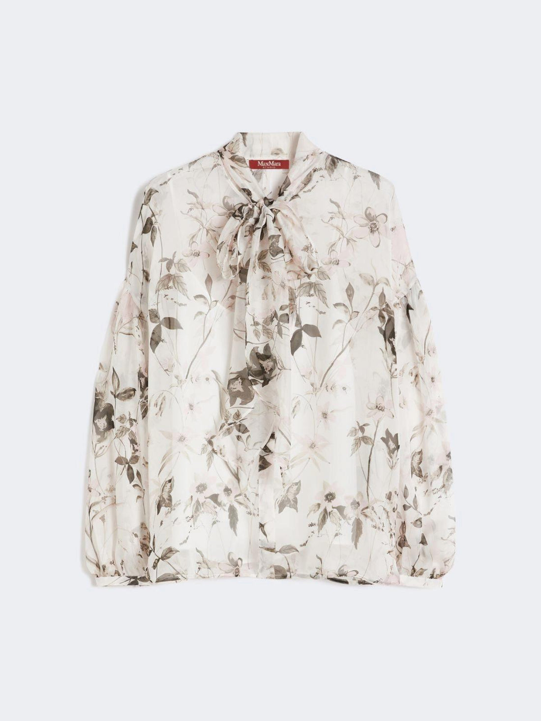 camicia in chiffon stampato MSTETERE 003 MAXMARA BLACK DRESS 