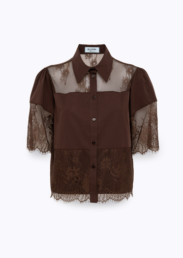 camicia effetto pizzo RA6142T544A 90913 Blugirl 