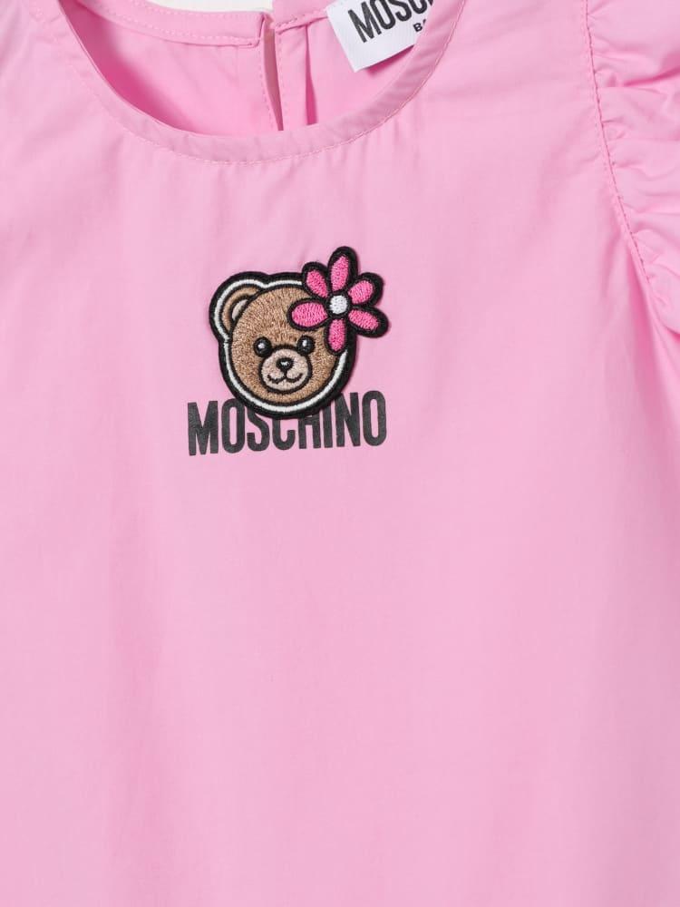 abito con patch MDV0D6LLA10 51473 MOSCHINO KIDS 