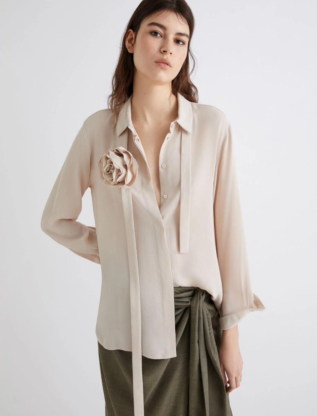 camicia con rosa CABIRIA 004 MARella 