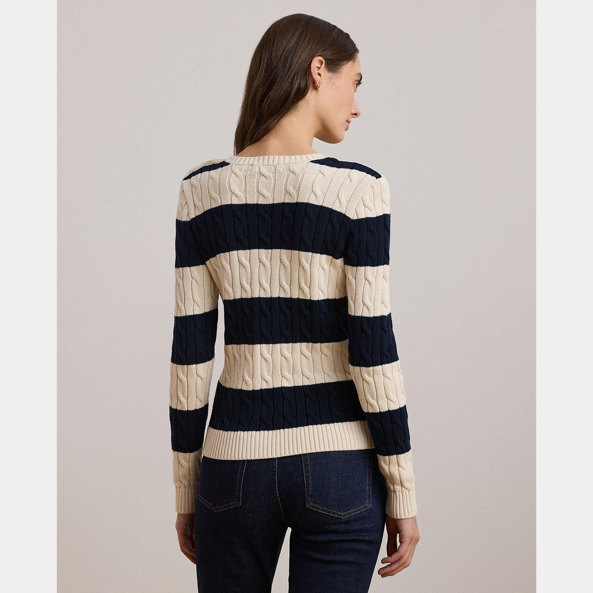 maglione a trecce e righe 200-957480 002 LAUREN RALPH LAUREN 
