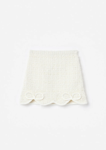 gonna in maglia 739SK-C CREAM SELF-PORTRAIT 
