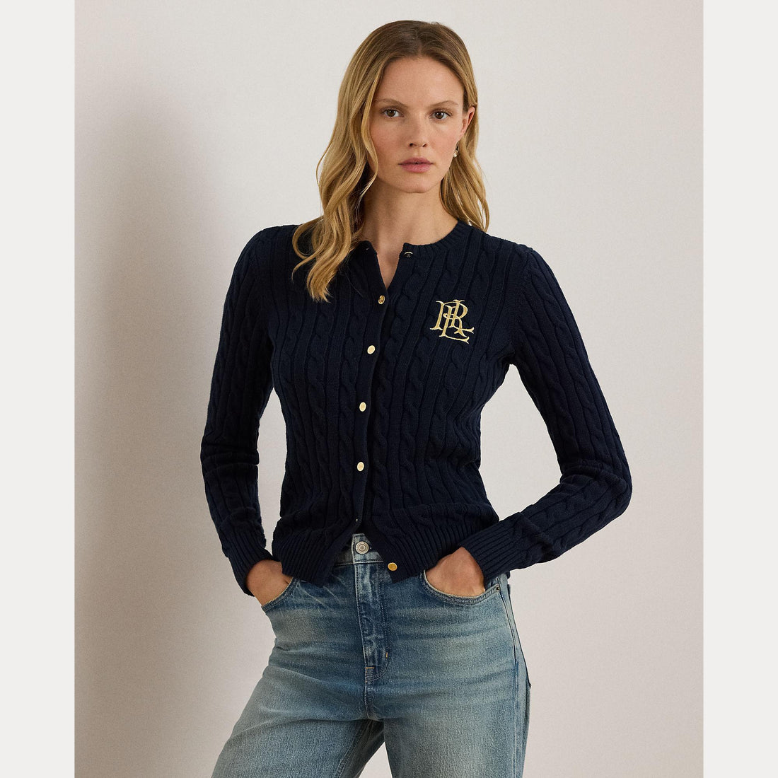 cardigan in cotone a trecce 200-932225 002 LAUREN RALPH LAUREN 