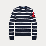 RALPH LAUREN POLO maglione con ancora e righe Blu