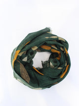 GIERRE MILANO sciarpa in lana verde Verde