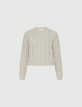MARella maglia cropped a trecce Bianco