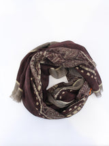 GIERRE MILANO Sciarpa bicolor Marrone