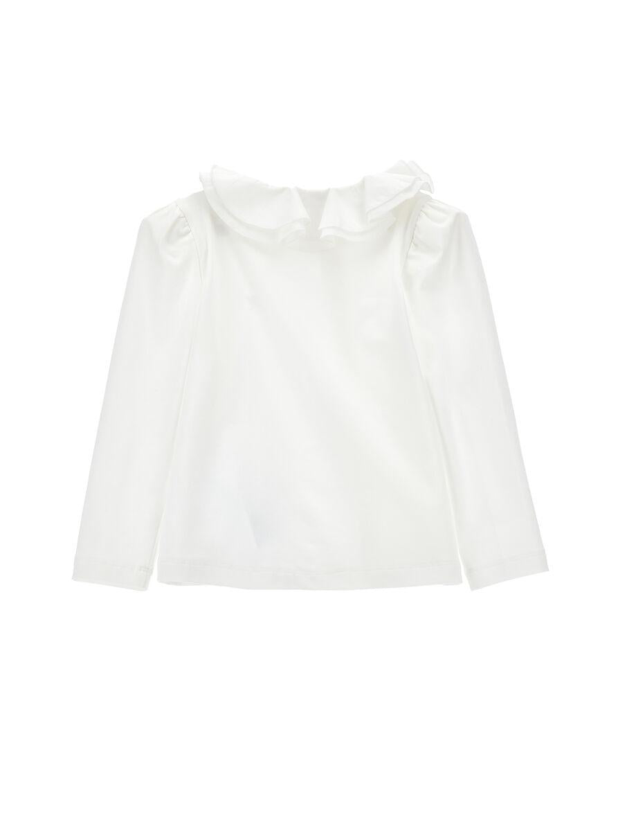 camicia con colletto decorato 17FPAT 6202 0001 MONNALISA 