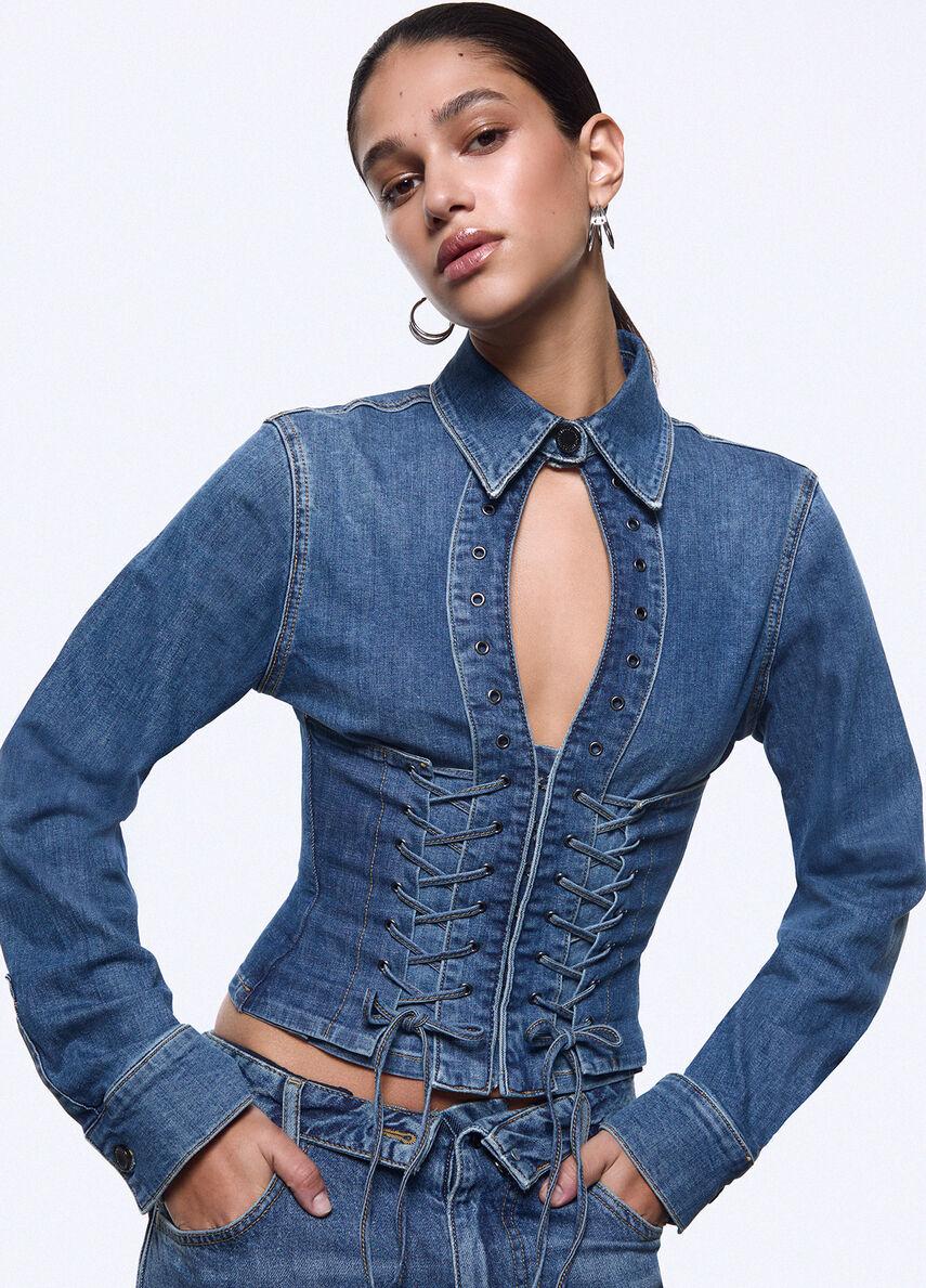 camicia in denim elodie capsule UA6507D0399 79157 LIU-JO CAPSULE ELODIE 