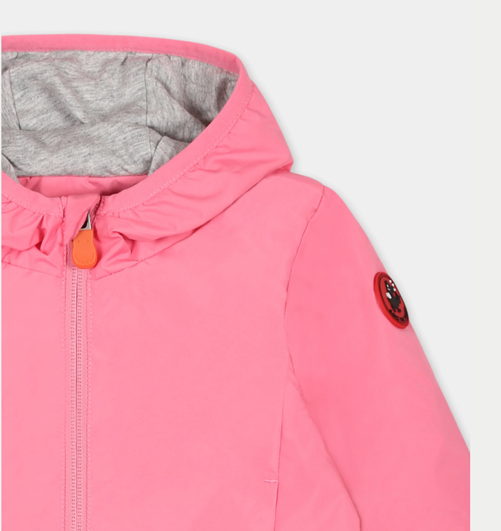 giubbino leggero con cappuccio I30006X WIND20 80018 AURORA PINK SAVE the duck 
