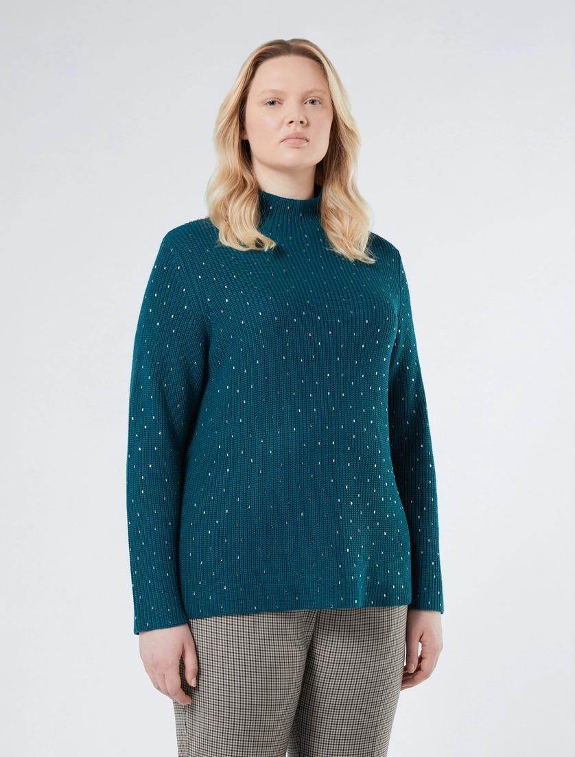 maglione in lana con strass KASTEL 003 MARINA RINALDI 