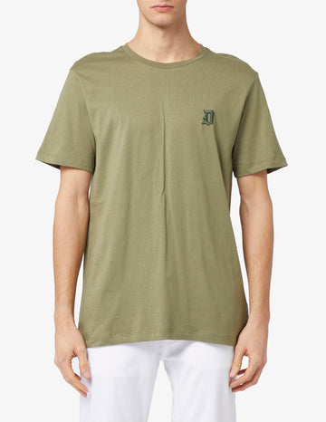 t-shirt con logo in tono US198JF0309UHN8 632 DONDUP 