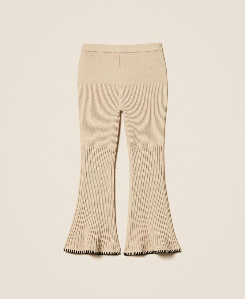 pantaloni in maglia a coste 252GB3081 10884 TWINSET GIRL 