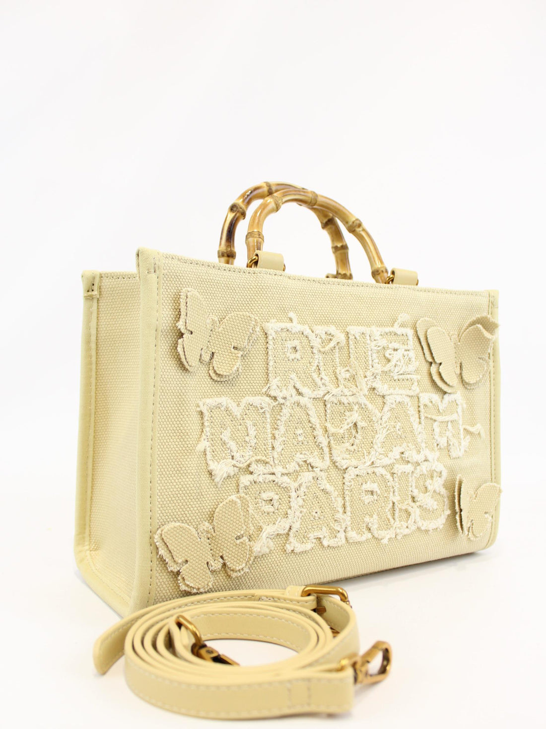 borsa rue madam butterfly mini tote 1448 CREAM RUE MADAM PARIS 