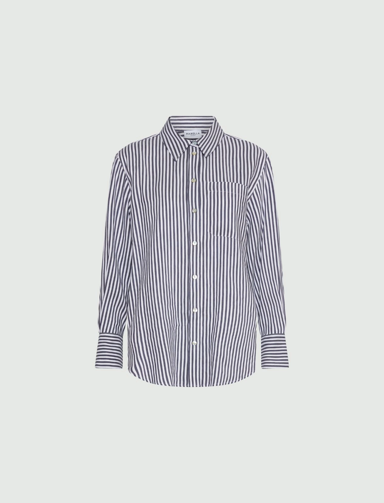 camicia in lino a righe INES 002 MARella 