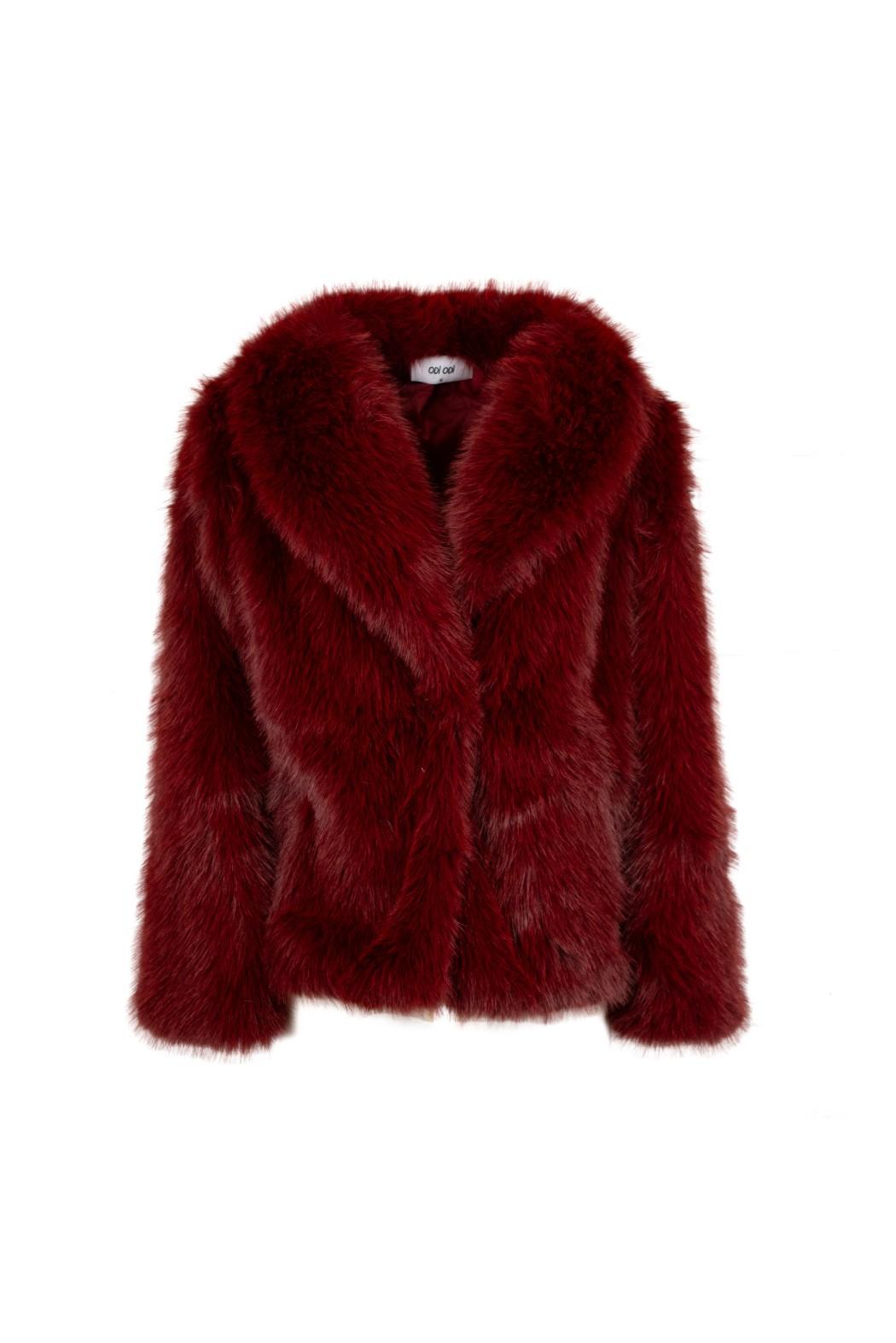 giacca in ecopelliccia LUGO 758W5A7 BORDEAUX ODI' ODI' 