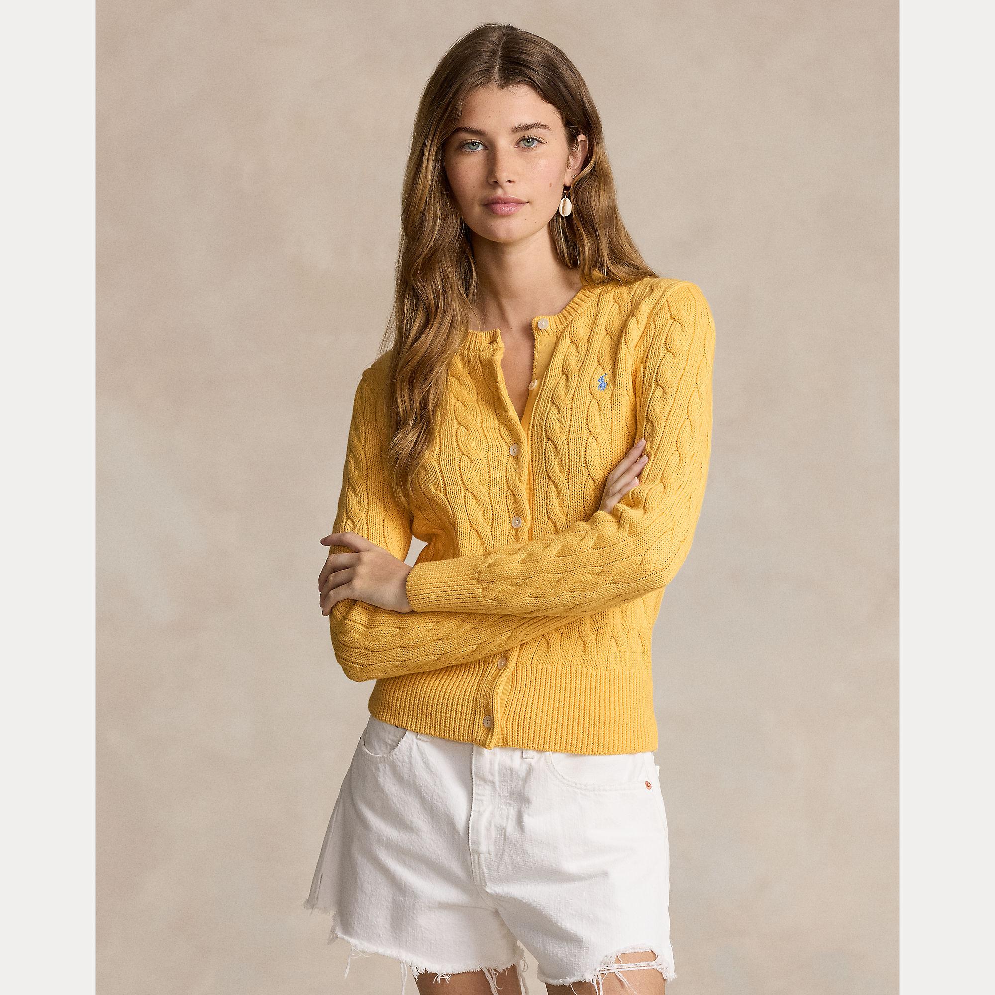 cardigan lavorato a trecce 211-891643 013 RALPH LAUREN POLO 