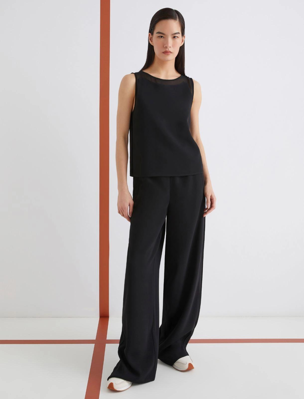 top smanicato in envers satin GARDEN 002 MARella ART. 365 