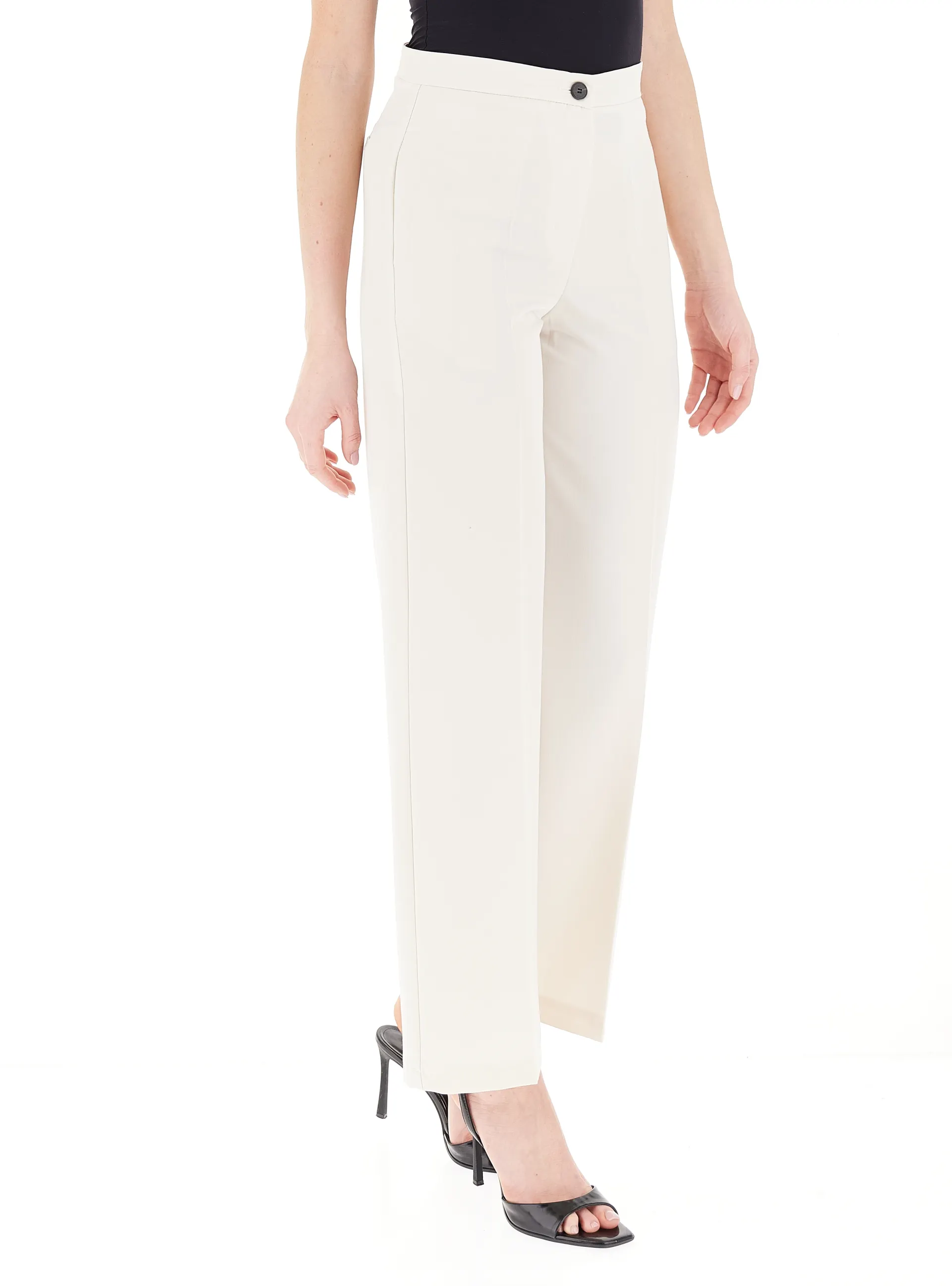 pantalone wide leg TD0295 NATURALE VICOLO 