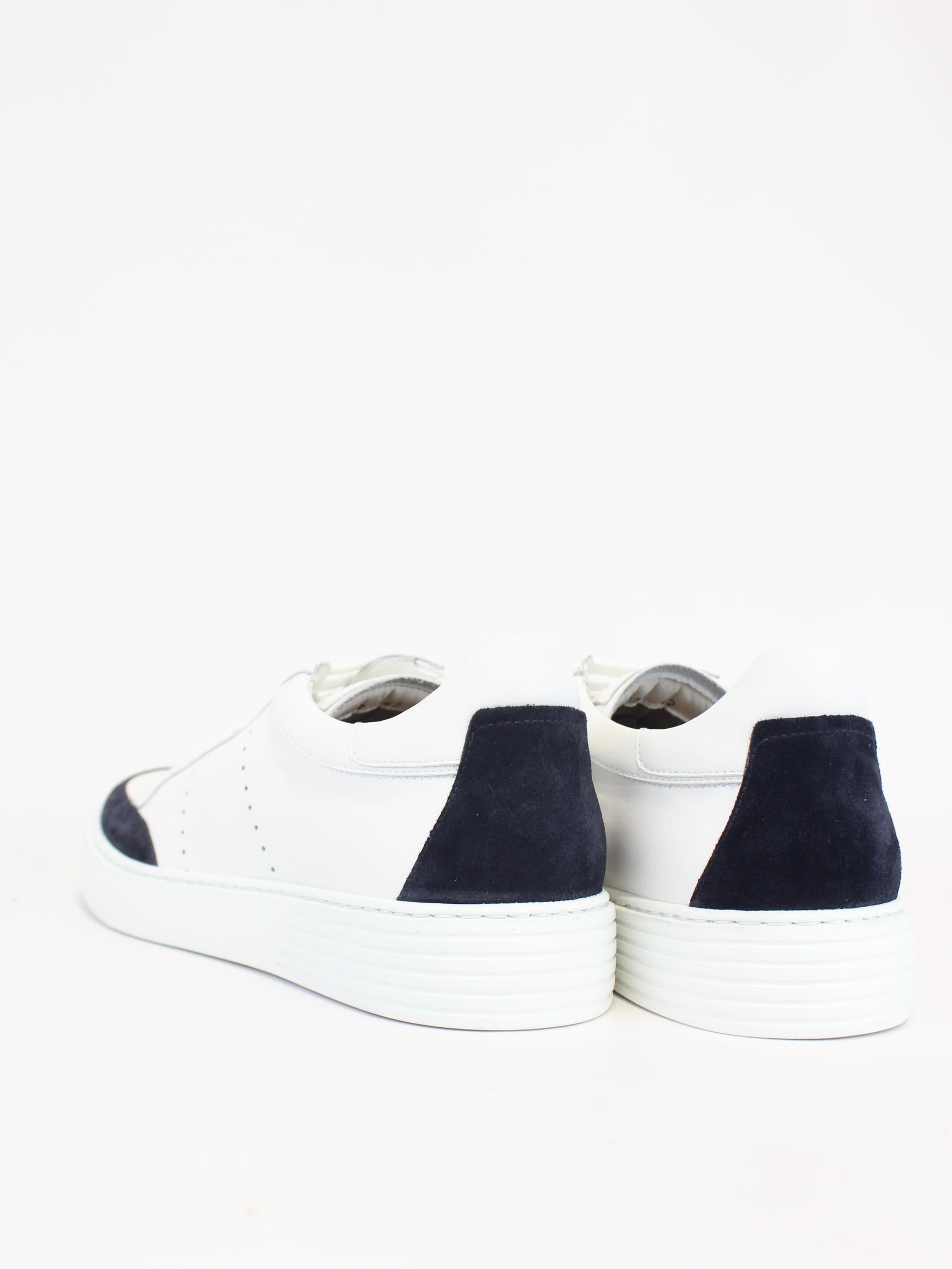 sneakers con dettaglio camoscio 1017 FLORENCE BLU ROSSI 